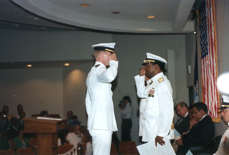 Navy graduation photo