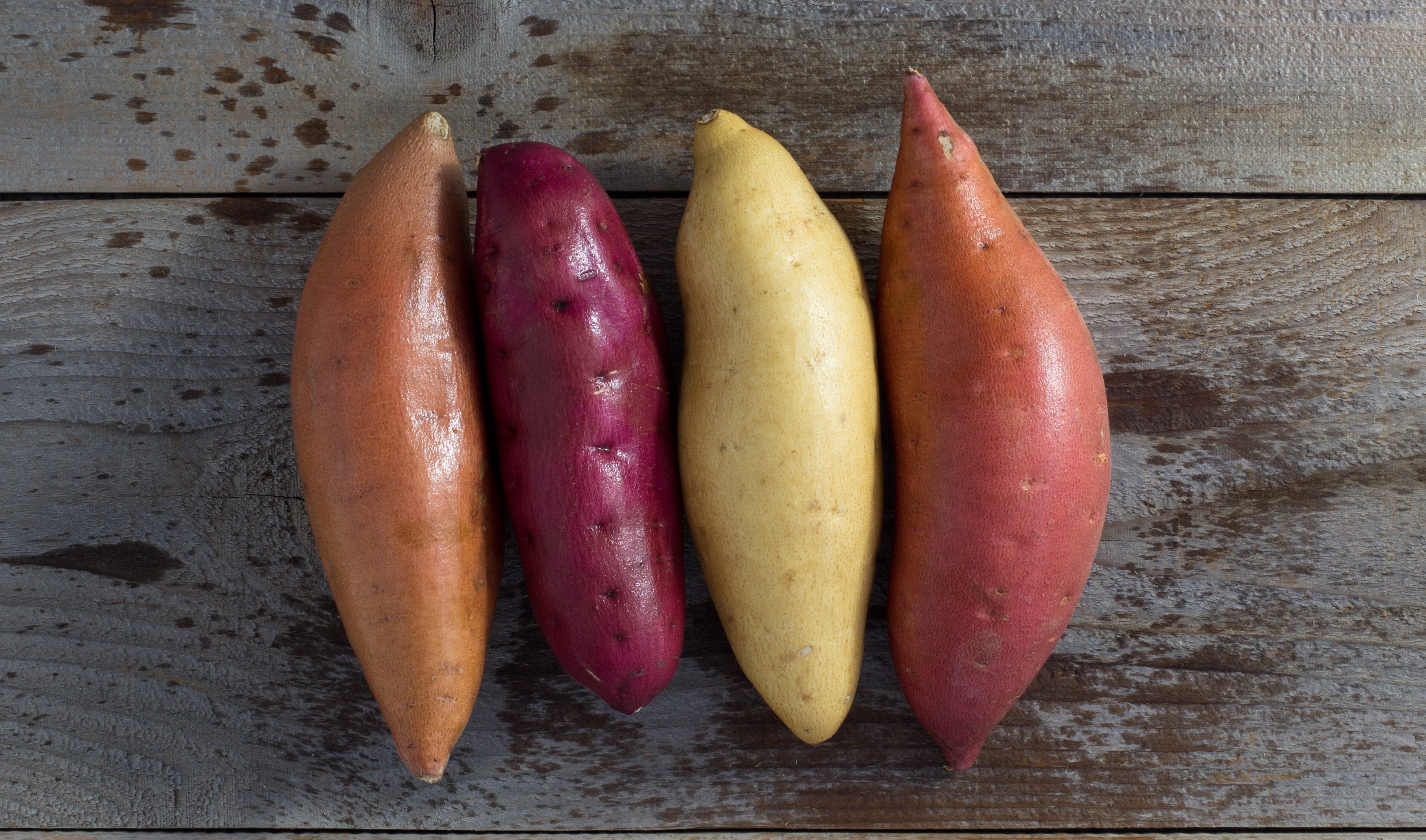 Colors of sweet potatoes