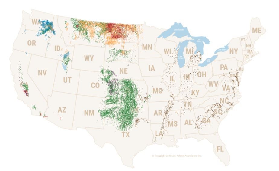 wheat map