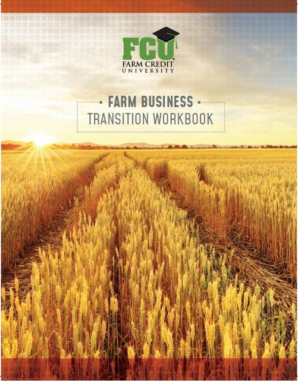 image showing cover of farm transition planning workbook