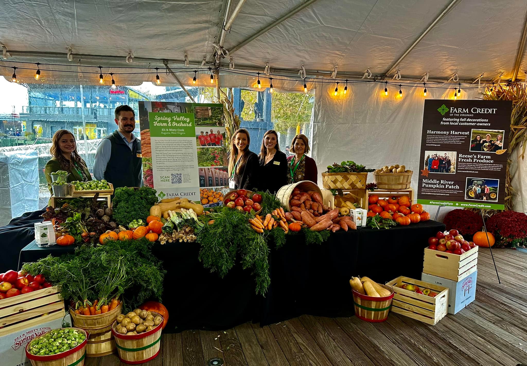 Farm Credit team at marketplace reception