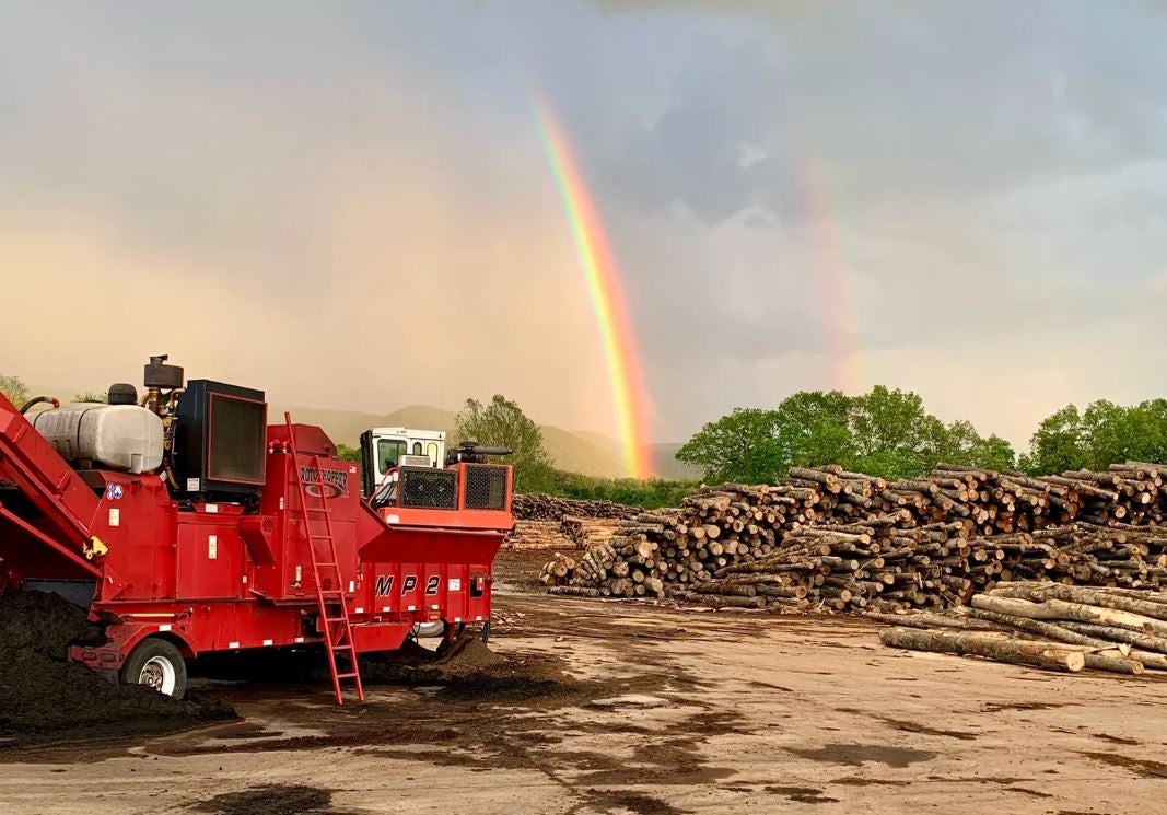 High Mountain Timber rainbow logs forestry