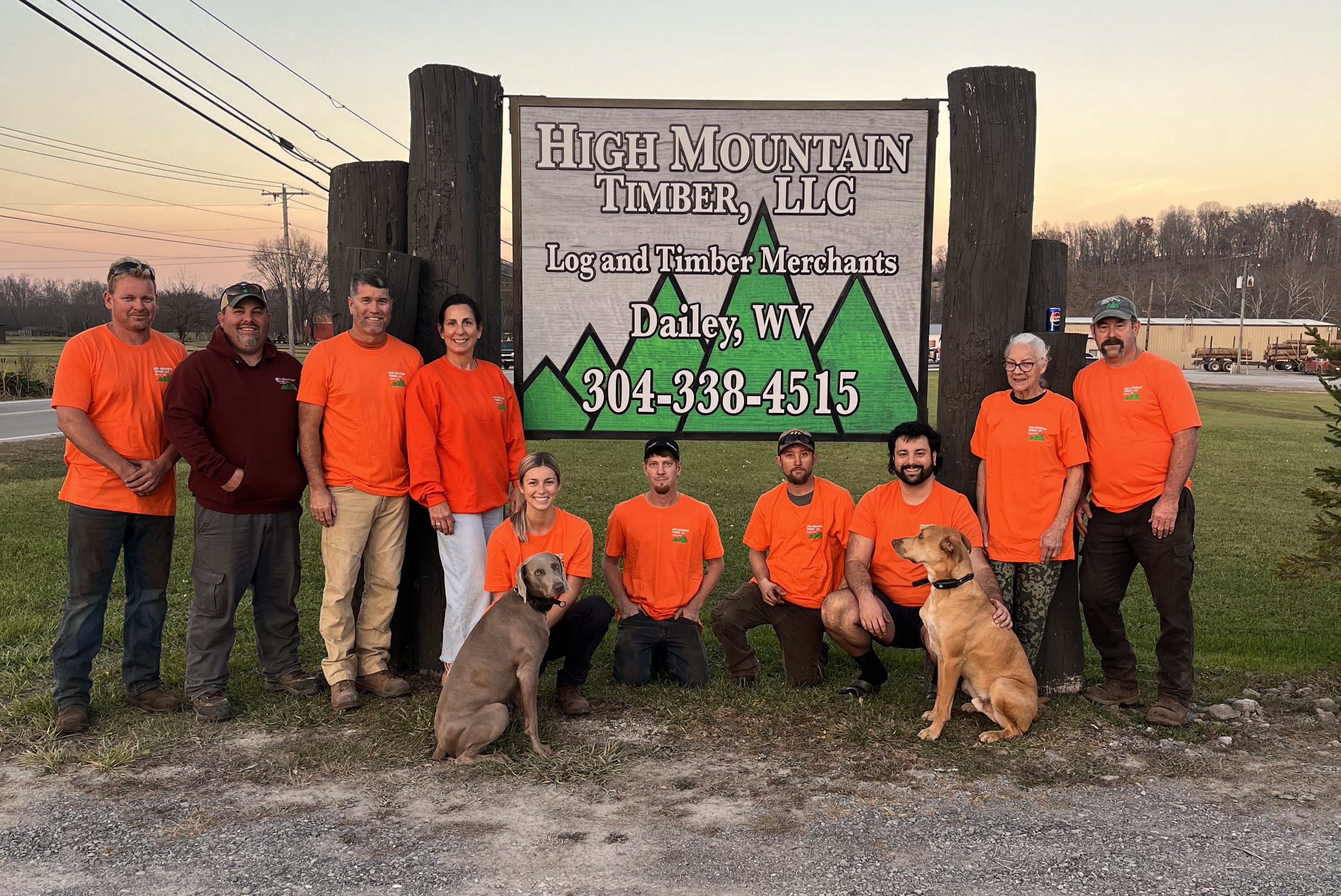 High Mountain Timber log timber merchants Dailey, West Virginia