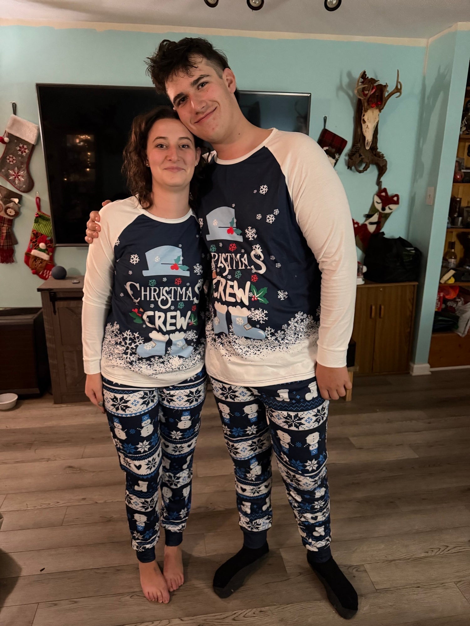 daughter and son at christmas