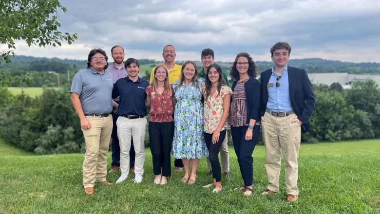 Summer interns and mentors